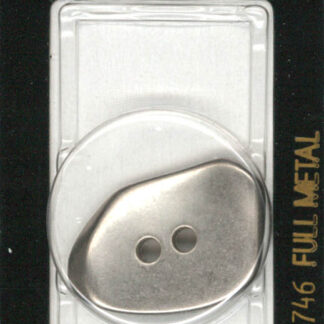 Button - 1746 - 30 mm - Silver - Full Metal - by Dill Buttons of