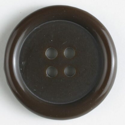 15 mm  - Brown  - Small 4 Hole Round  - Dill Buttons
