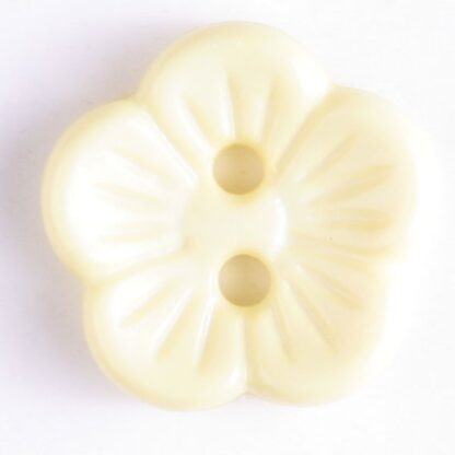 14 mm  - Yellow  - Flower  - Dill Buttons