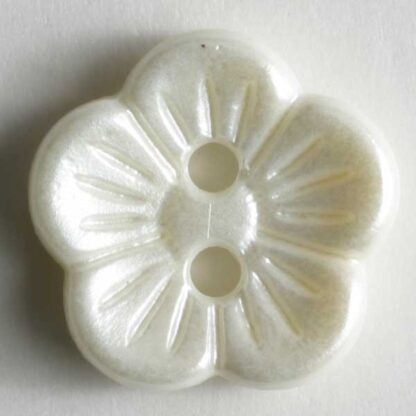 14 mm  - Pearl Imitation  - Flower  - Dill Buttons