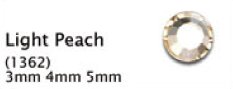 EZ Glitz - Swarovski - Light Peach - 5mm - Hotfix - 22 Pcs