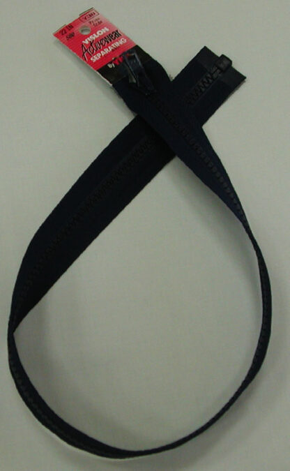 Zipper - 22" Vislon - Black - Activewear Separating
