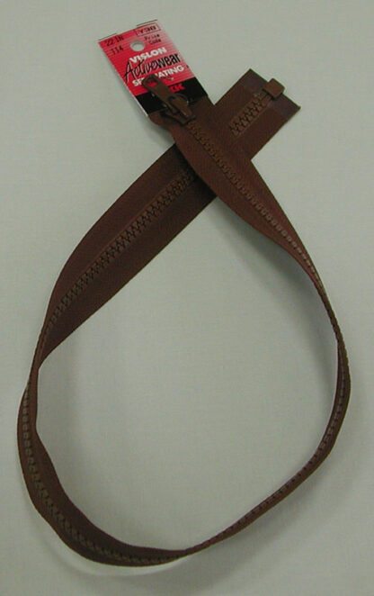 Zipper - 22" Vislon - Chestnut - Activewear Separating