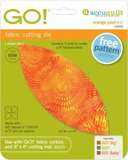 AccuQuilt GO! - Cutting Die - Orange Peel - 4 1/2" Finished