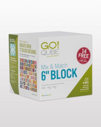 AccuQuilt GO! - Qube - Mix & Match 6" Block - 8 Dies Included