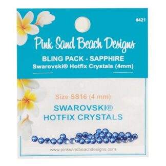 Swarovski - Hotfix - Bling Pack - Sapphire #421 - 4 mm
