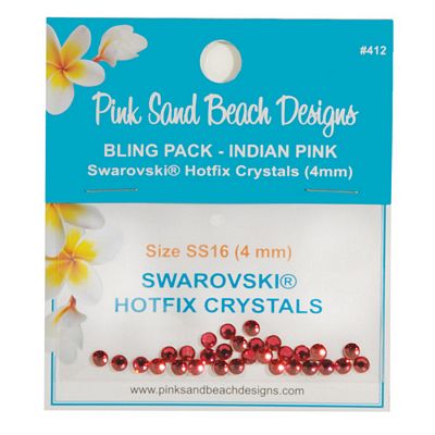 Swarovski - Hotfix - Bling Pack - Indian Pink #412 - 4 mm