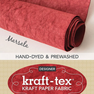 Pre-washed kraft-tex - Marsala - Pre-cut 18.5" x 28.5"