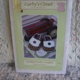 Pattern - Quilted Baby Loafers - #105 - Curby's Closet