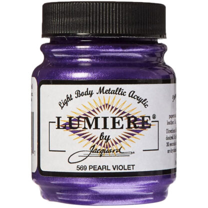 Paint - Lumiere Acrylic 569 - Metallic Pearl Violet - Jacquard