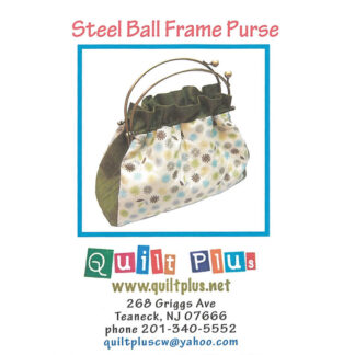 Pattern - Steel Ball Frame Purse Pattern - Quilt Plus