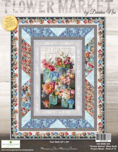 Pattern - Blue Twin Quilt - Free with purchase of Flower Market