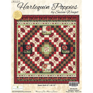 Pattern - Harlequin Poppies - Free w Harlequin Poppies fabric