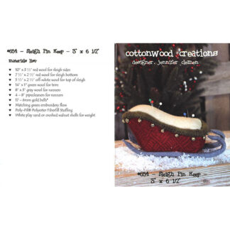 CottonWood Creations - Sleigh Pincushion - CWC654