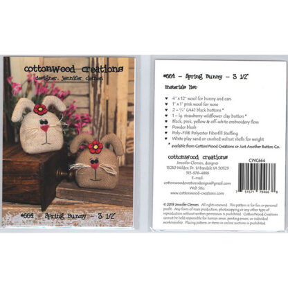 CottonWood Creations - Spring Bunny Pincushion - CWC664