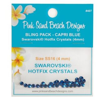 Swarovski - Hotfix - Bling Pack - Capri Blue #407 - 4 mm