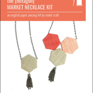 The Hexagon Market Necklace Kit  - English Paper Piecing  - Viol