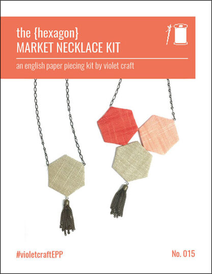 The Hexagon Market Necklace Kit  - English Paper Piecing  - Viol