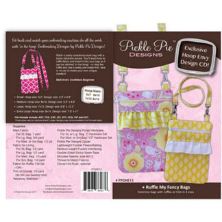 Pattern - Ruffle My Fancy Bags - CD - Pickle Pie Designs