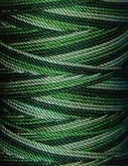 Nylon cording - 400 - 67 - Variegated Green -  La Espiga - PKG