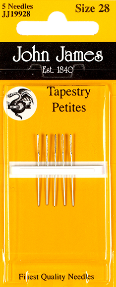 N - Tapestry Petites Needles - 5/Pkg - Sz 28 - John James Needle