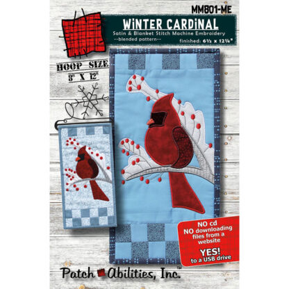 Patch Abilities - MM801-ME - Winter Cardinal - 6in x 12in - USB