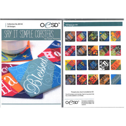 ED - 80142CD - Say It Simple Coasters - OESD