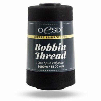 OESD - Embroidery Bobbin Thread - 5000m - Blk - 60 wt