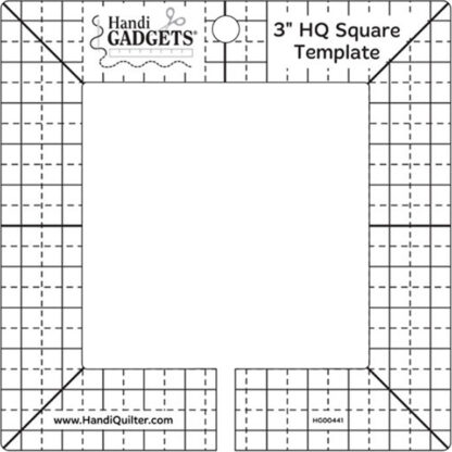 HQ - Ruler - Square Template 3in - HG00441