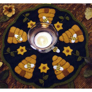 Pattern - Beeskeps Candle Mat - 164 - Little Stitches
