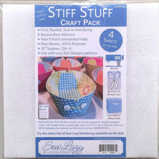 Stabilizer  - Stiff Stuff 10" Squares Craft Pack  - LGD107  - La