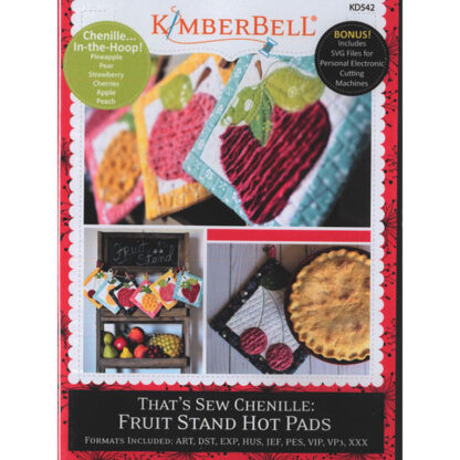 That's Sew Chenille: Fruit Stand Hot Pads  - KD542  - Kimberbell