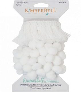 Tassels & Pom Poms - KDKB131 - White - Kimberbell