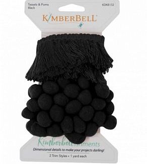 Tassels & Pom Poms - KDKB132 - Black - Kimberbell