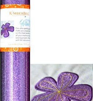 Kimberbell - HTV - Applique Glitter Sheet - KDKB143 - Lavender