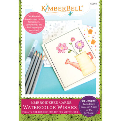 Embroidered Cards Watercolor Wishes  - KD565  - Kimberbell  - CD