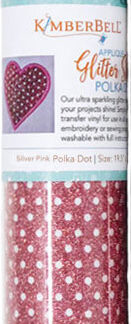 Kimberbell - HTV - Applique Glitter Sheet - KDKB154 - Pink Dots
