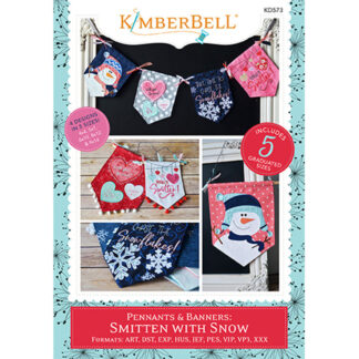 Pennants & Banners: Smitten with Snow  - KD573  - Machine Embroi