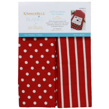 Blanks - 2 Pk. Tea Towels - Red - Kimberbell