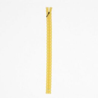 Zippers - Lace 35cm zipper - Canary Yellow - KDKB188 - Kimberbel
