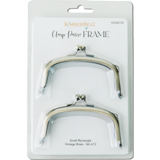 Notions - Clasp Purse Frame - Small Rectangle Brass - Set of 2 -