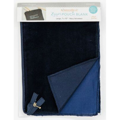 Blanks - Zipper Pouch - Large Navy - KDKB234 - Kimberbell