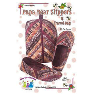 Pattern - Papa Bear Slippers - CCC129 - Cool Cat Creations