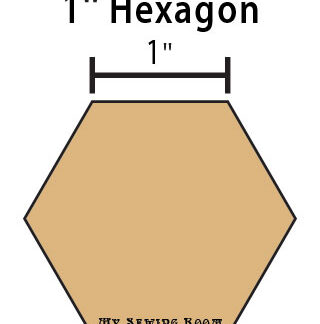 1" Hexagon Paper Pieces