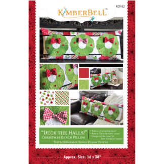 Patterns - Deck the Halls Christmas Bench Pillow - KD182 - Sewin