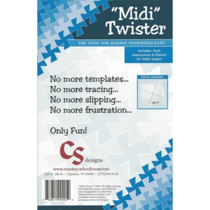 Midi Twister Pinwheel - Template - CS Designs