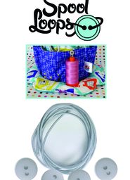 Spool Loops - White - #FQGSL01 - Pop Up - The Fat Quarter Gypsy