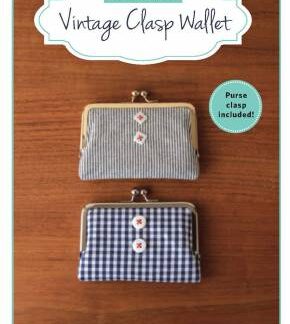 Pattern with Clasp - Kit Vintage Clasp Wallet Pattern - ZW2187 -