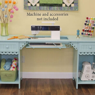 Arrow Sewing Cabinet - Olivia - Tiffany Blue Finish - Flat Pack