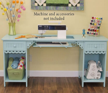 Arrow Sewing Cabinet - Olivia - Tiffany Blue Finish - Flat Pack